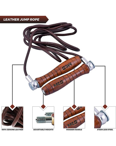 MCD Leather Skipping Rope
