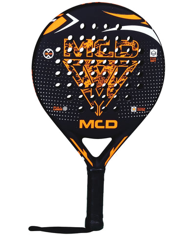 MCD Padel Racket 3K Carbon Fibre Faces with Soft Eva Foam Grip Handle for Control and Power Lightweight Professional Match Paddle Tennis Rackets for Adults