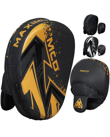 MCD FF-10 Boxing Pads Black Golden