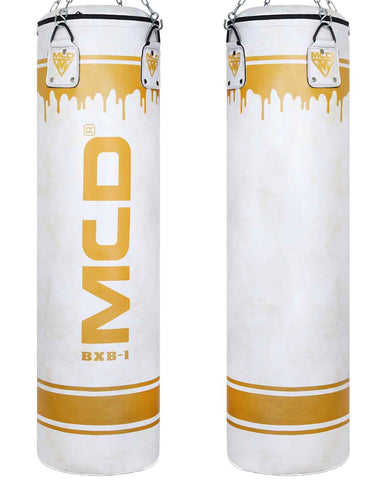 MCD BXB-1 Unfilled Punching Bag White Golden