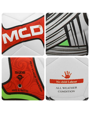 MCD Astro Hybrid Football White Red