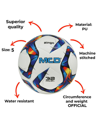 MCD Ringo Hybrid Football White Blue