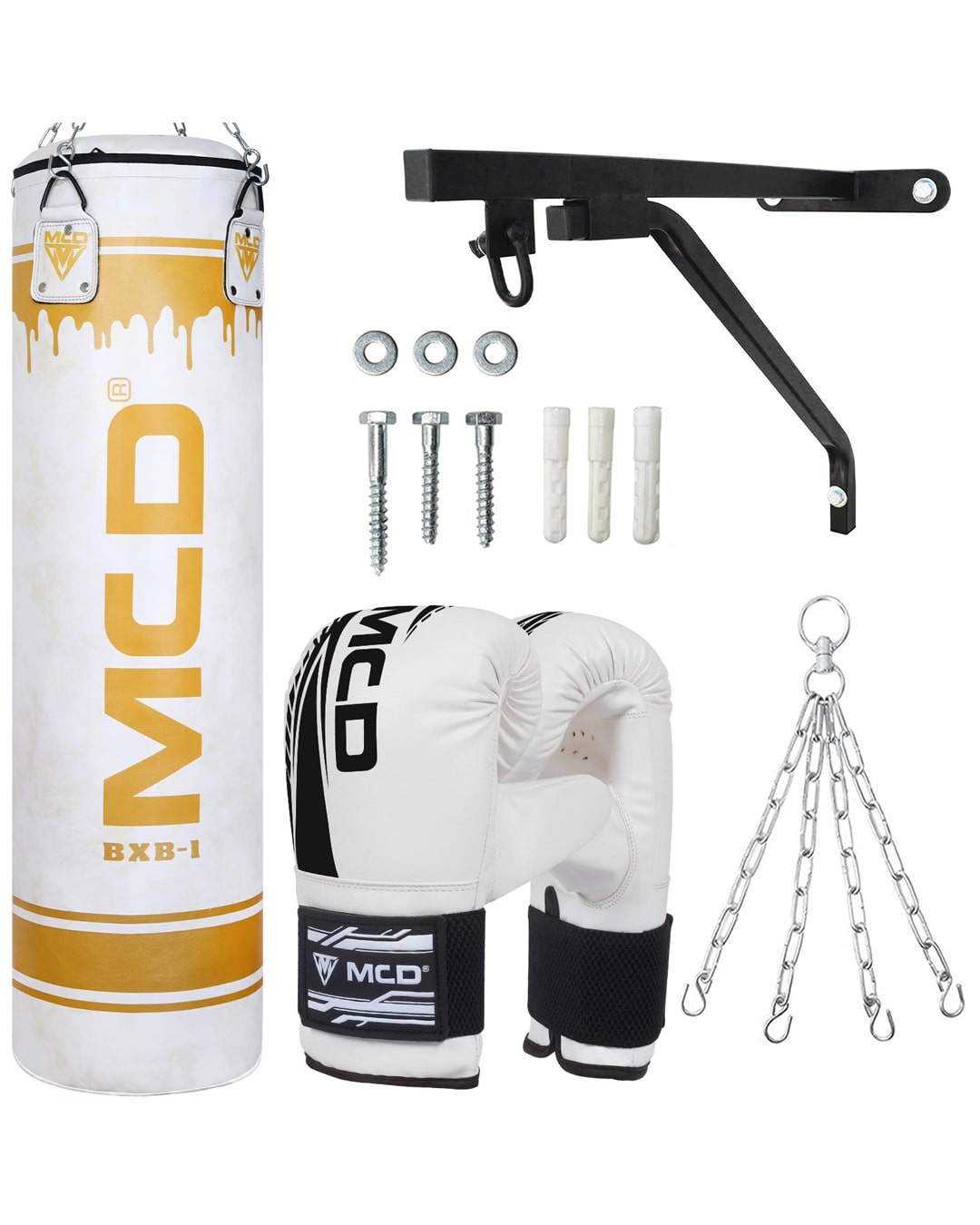 MCD Unfilled Boxing Punch Bag Set 5ft 4ft for Adults